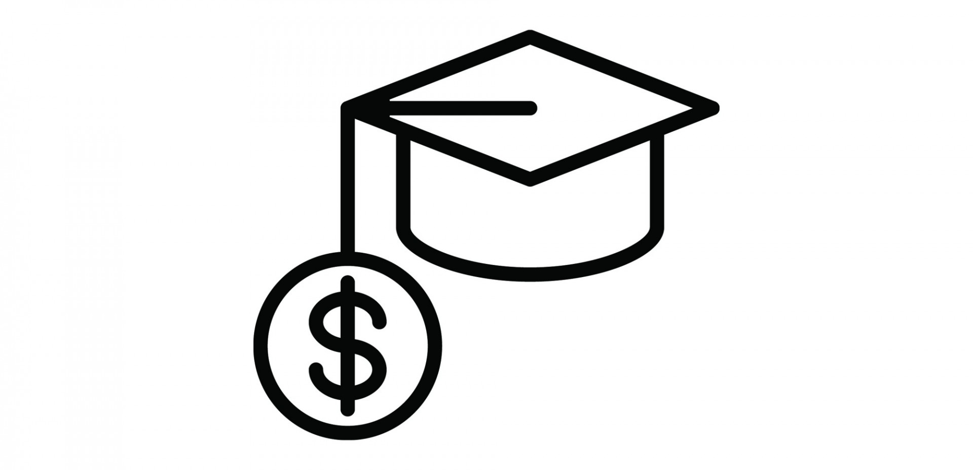 mortarboard with dollar sign