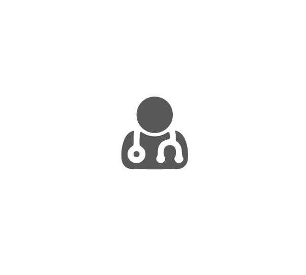 Grey icon with stethoscope 